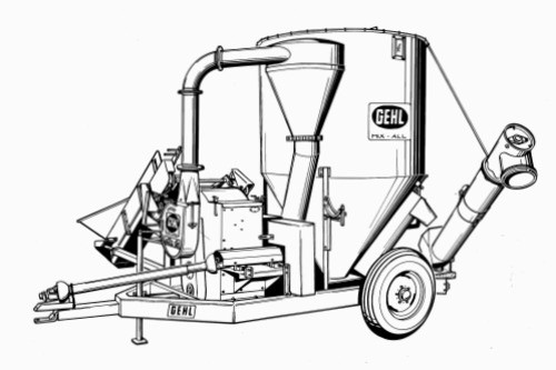 GEHL 50MX Mix-All Feedmaker With Attachments Parts Manual