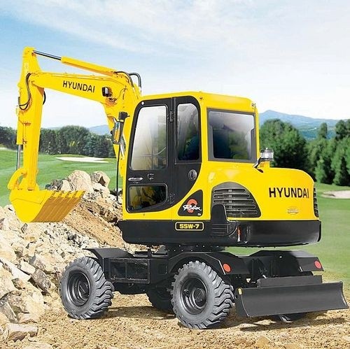 HYUNDAI R55W-7 WHEEL EXCAVATOR SERVICE REPAIR MANUAL