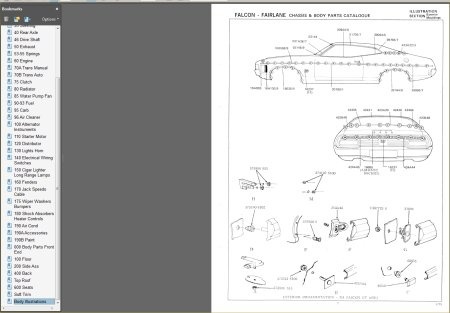FORD FALCON 1972-1974 XA XB GT GS PARTS BOOK