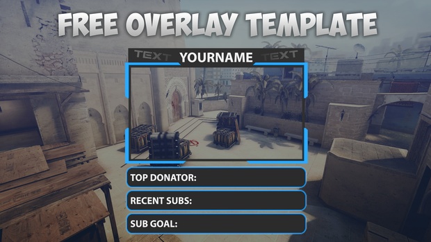 free twitch overlay streaming template chad s design