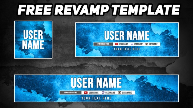 Neon Splatter - Free Social Media Revamp Template