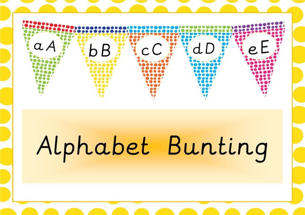 Alphabet Bunting Alphabet Classroom Display
