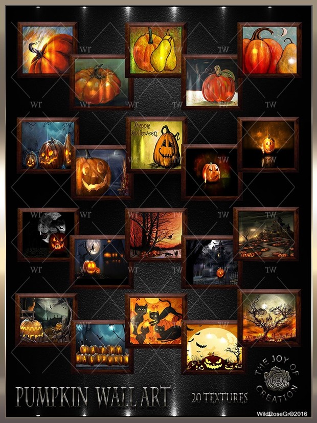 ~ PUMPKIN WALL ART ~