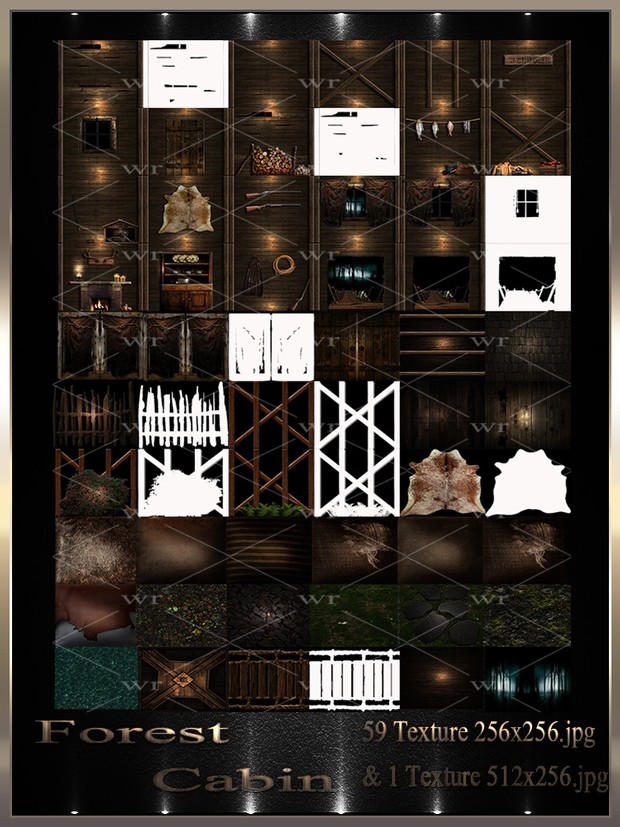 ~ FOREST CABIN IMVU TEXTURE PACK ~