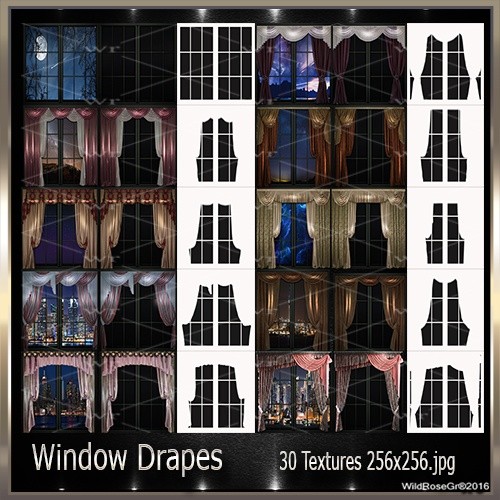 ~ WINDOW DRAPES TEXTURE PACK ~