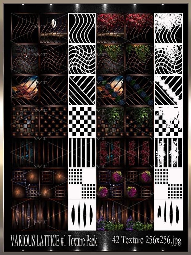 ~ VARIOUS LATICCE #1 IMVU TEXTURE PACK ~