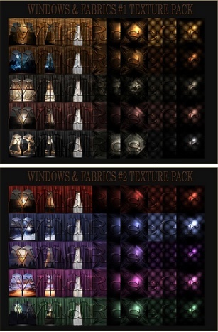 ~ WINDOWS & FABRICS #1 + #2 IMVU TEXTURE PACK ~