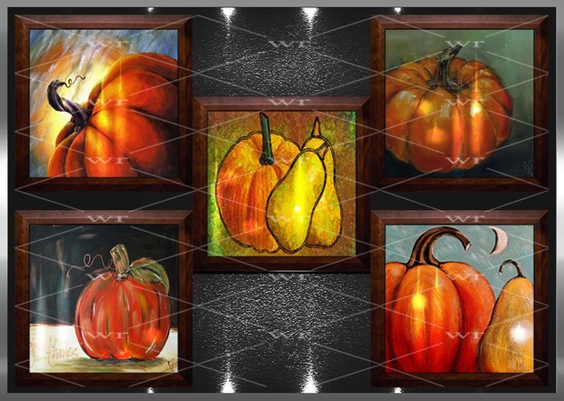 ~ PUMPKIN WALL ART ~