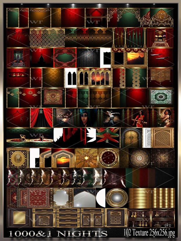 ~ 1000 & 1 NIGHTS IMVU TEXTURE PACK ~