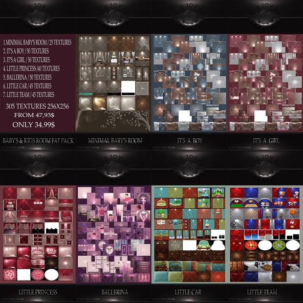 BABIES & KIDS ROOM TEXTURES FAT PACK