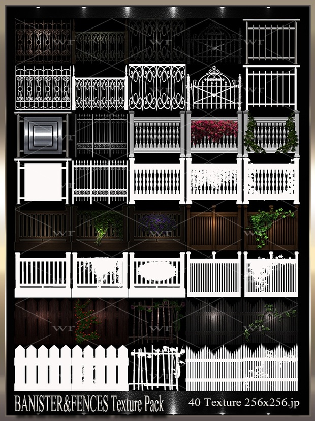 ~ BANISTER&FENCES IMVU TEXTURE PACK ~