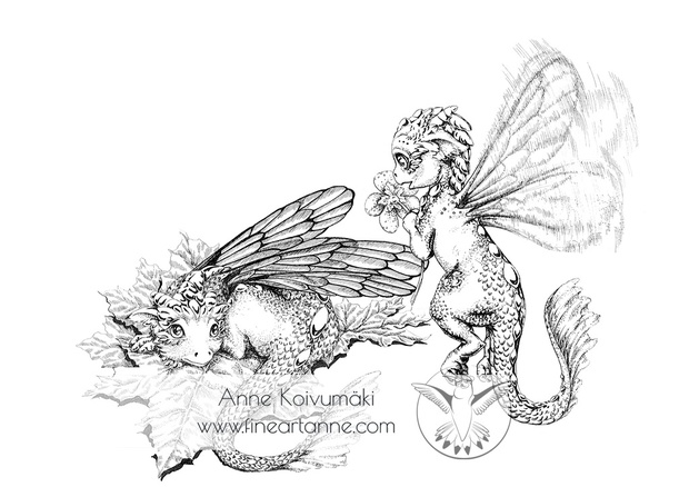 Two fairy dragons