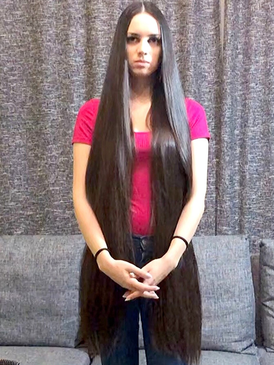 VIDEO - Long, silky, high ponytail and pigtails - RealRapunzels