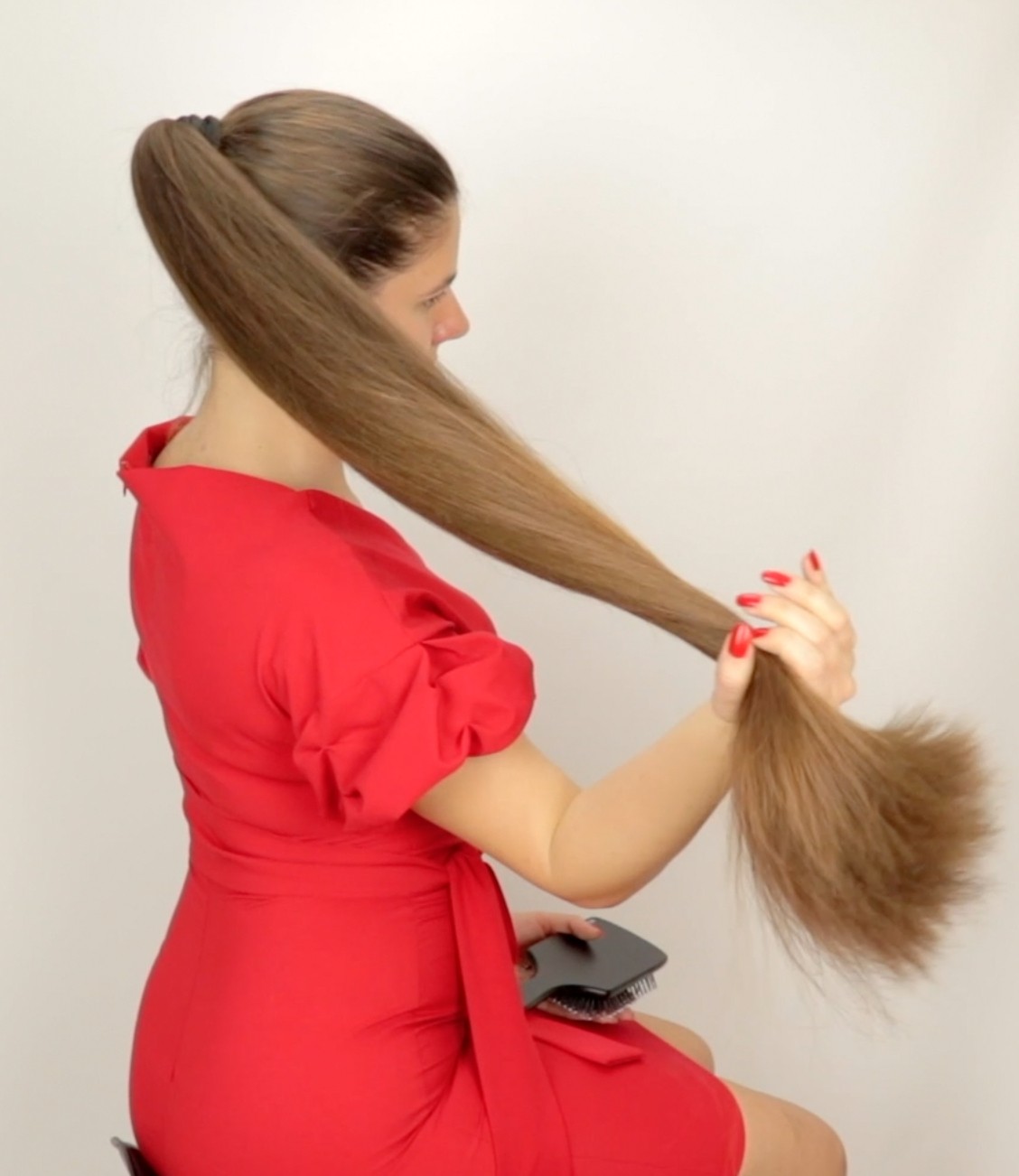 Video Hair Play After Huge Bun Realrapunzels