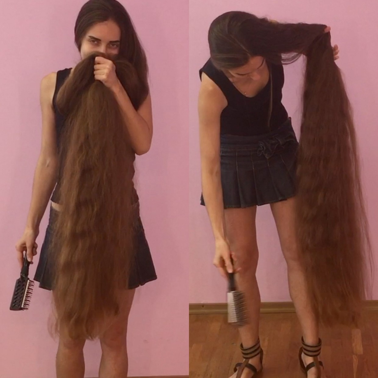 Video Super Long Hair Smelling And Hair Play Realrapunzels