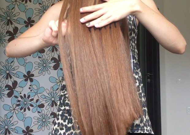 VIDEO - Parting classic length hair + braid (Part 2)