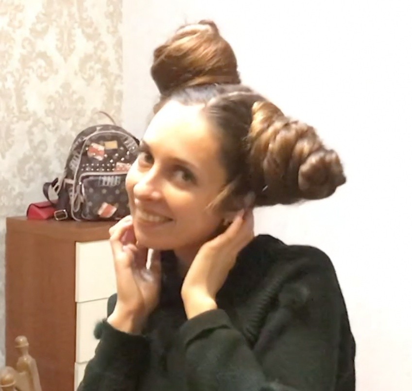 Video Very Large Double Buns Sidebuns Realrapunzels