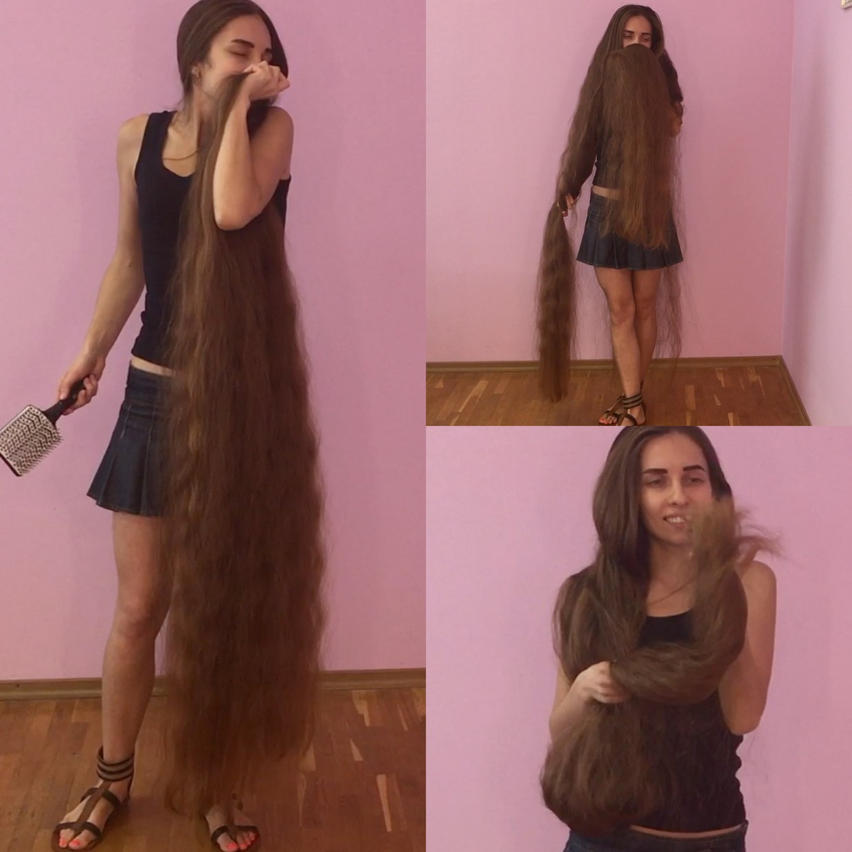 Video Super Long Hair Smelling And Hair Play Realrapunzels