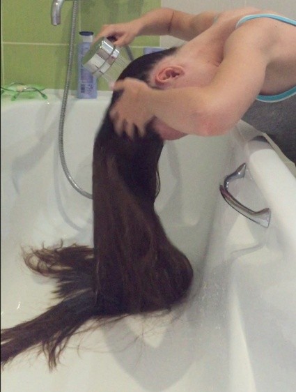 Video Long Hair Washing Realrapunzels