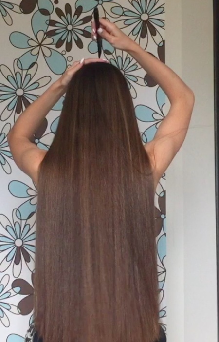 VIDEO - Parting classic length hair + braid (Part 1)
