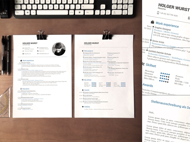 Application Documents Template v01 (CV/Resume/Cover letter)