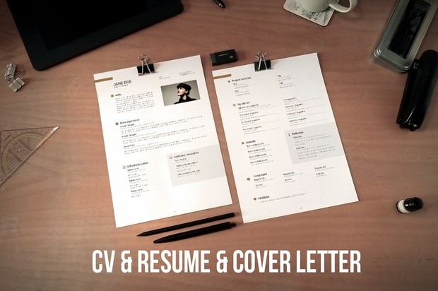 CV, resume & cover letter template v2