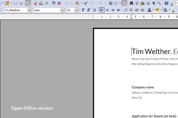 Clear Resume and Cover Letter Template