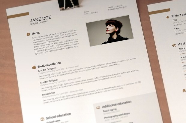 CV, resume & cover letter template v2