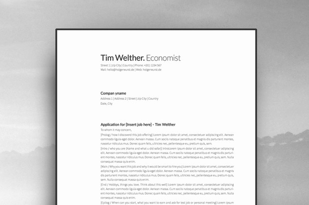 Clear Resume and Cover Letter Template