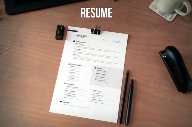 CV, resume & cover letter template v2
