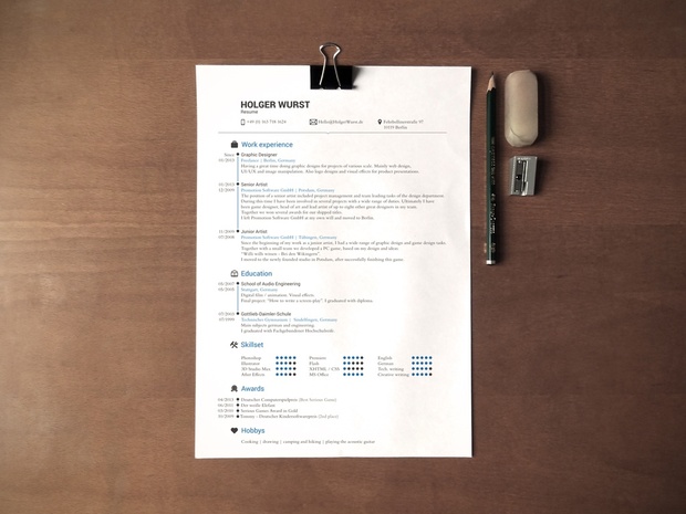 Application Documents Template v01 (CV/Resume/Cover letter)