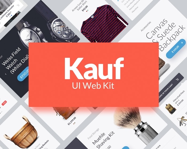 Kauf UI Web Kit - FREE Demo