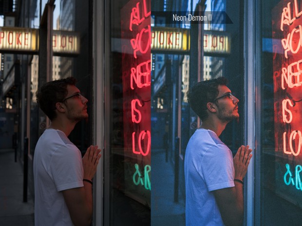 4 NEON FILMLOOK LIGHTROOM PRESETS