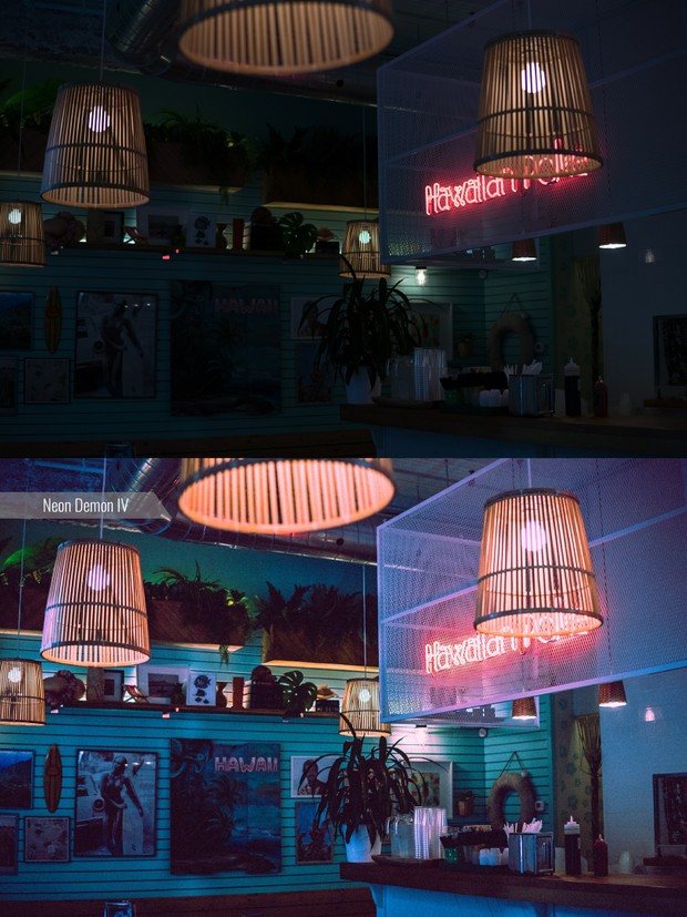 4 NEON FILMLOOK LIGHTROOM PRESETS