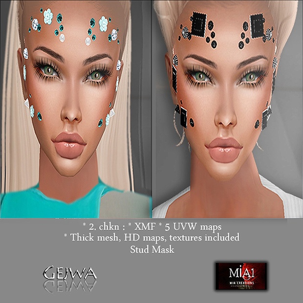 Stud Mask IMVU MESH & TEXTURE LIMITED