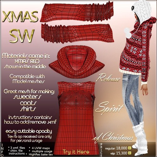 PACK 2 Full Packages IMVU MESHES & TEXTURES