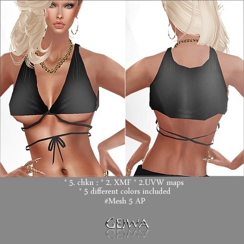 Mesh #5 TOP AP with IMVU MESH & 5 TEXTURES