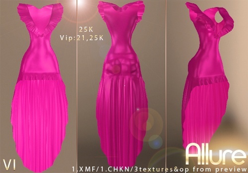 Allure Dress Version 1 IMVU MESH