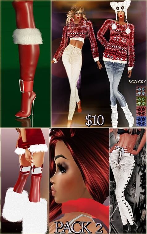 PACK 2 Full Packages IMVU MESHES & TEXTURES