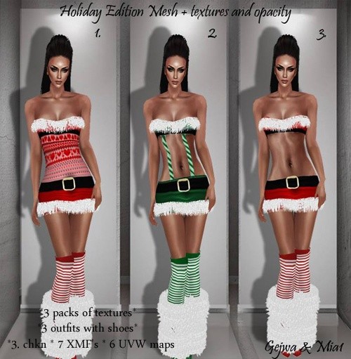 Holiday Edition Pack IMVU MESH & TEXTURES