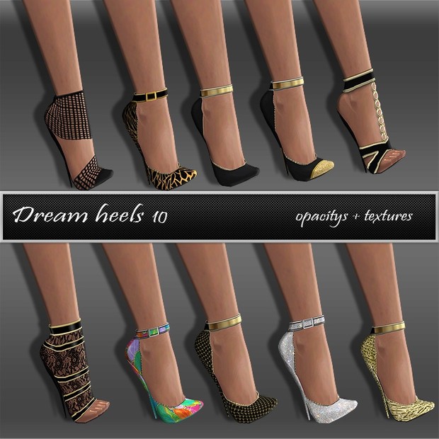 Dream Heels Texture Set Full Pack IMVU TEX