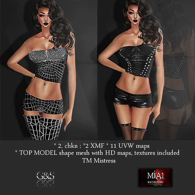 TOP MODEL Diverse Mistress IMVU MESH & TEXTURE