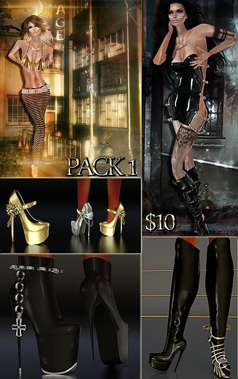 PACK 1 Full Packages IMVU MESHES & TEXTURES