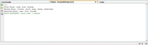 Finding unique string from two sorted reverse lexical order arrays in Java