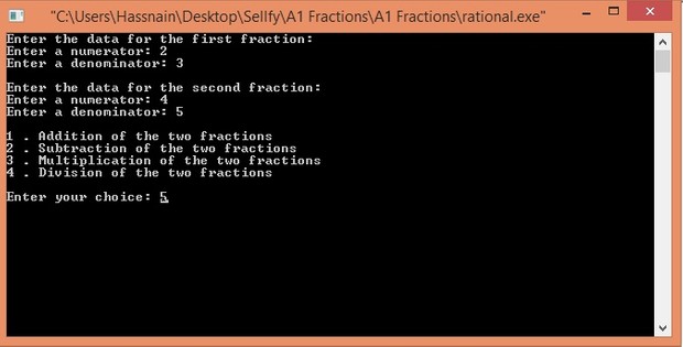 Representation and manipulation of rational numbers in C++