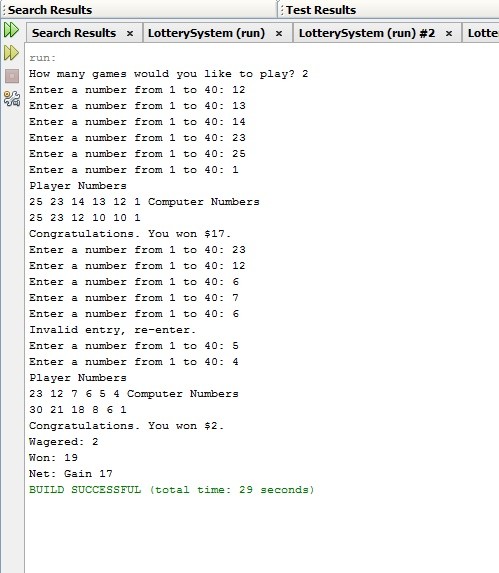 Instant Lottery System in Java | Java Assignment | Java Homework