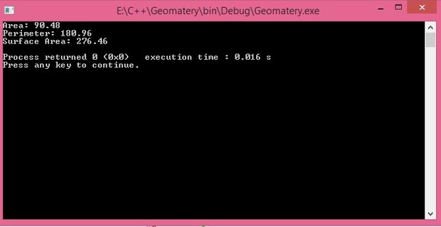 Geometer y and pricing inheritance program in C++ complete source code