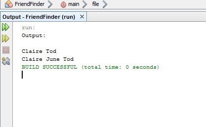 Social Circles, Friend Finder Algorithm in Java full implementation