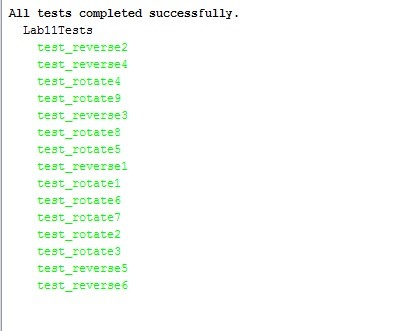 Array List Reverse and Rotation Lab-11 George Mensom University with passed test cases