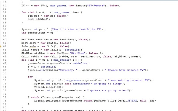 The Sky-blue and the gnomes project in Java | Java Assignment | Java Homework